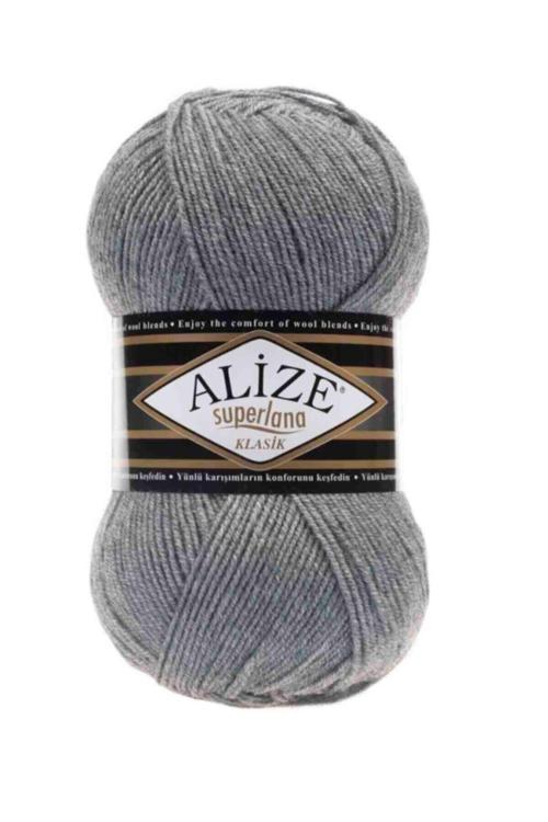 ( 5 Adet ) Superlana Klasik 21 Gri El Örgü Iplikleri Yelek Hırka Ipi Atkı Kazak Ipliği