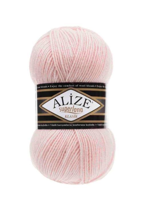 ( 5 Adet ) Superlana Klasik 271 Pembe El Örgü Iplikleri Yelek Hırka Ipi Atkı Kazak Ipliği