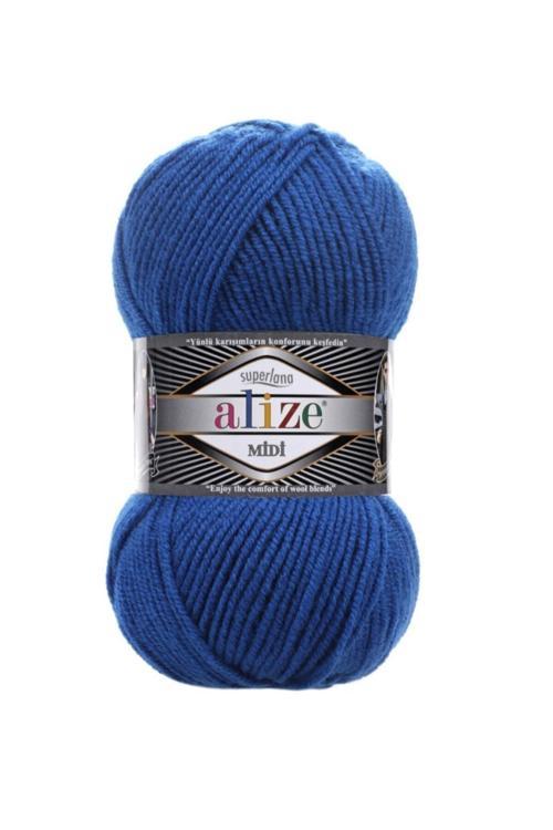 ( 5 Adet ) Superlana Midi 141 Saks El Örgü Iplikleri Yelek Hırka Ipi Atkı Kazak Ipliği