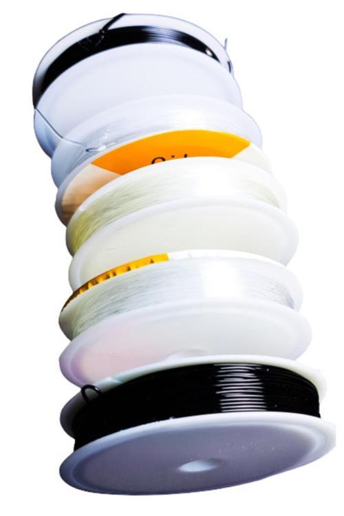 6 Adet Karışık Esnek Bileklik Ipi Şeffaf Lastik Misina Ipi