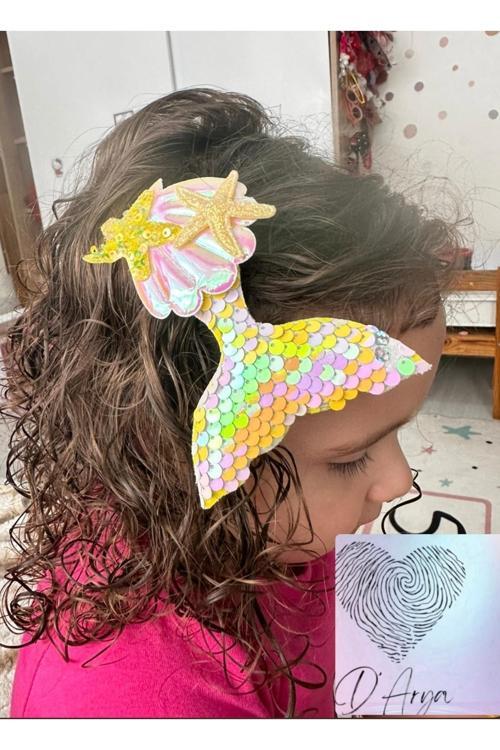 Dd68 Sarı Yanar Döner Deniz Kızı Toka