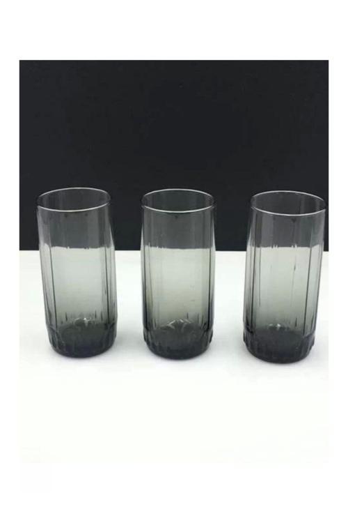420765 Leia Gri Meşrubat Bardağı 3 Lü 310 Cc