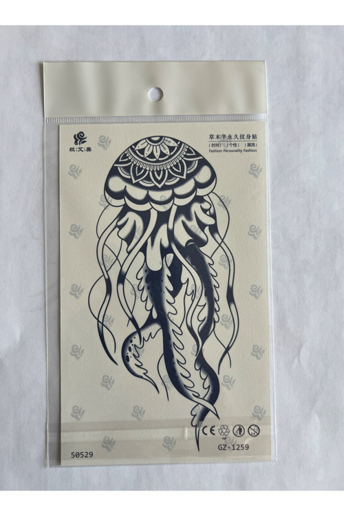 Deniz Anası 18X11 Cm Yarı Kalıcı Geçici Dövme