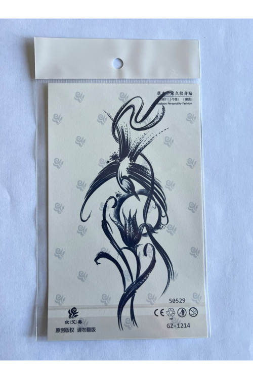 Kuş Lale 18X11 Cm Yarı Kalıcı Geçici Dövme