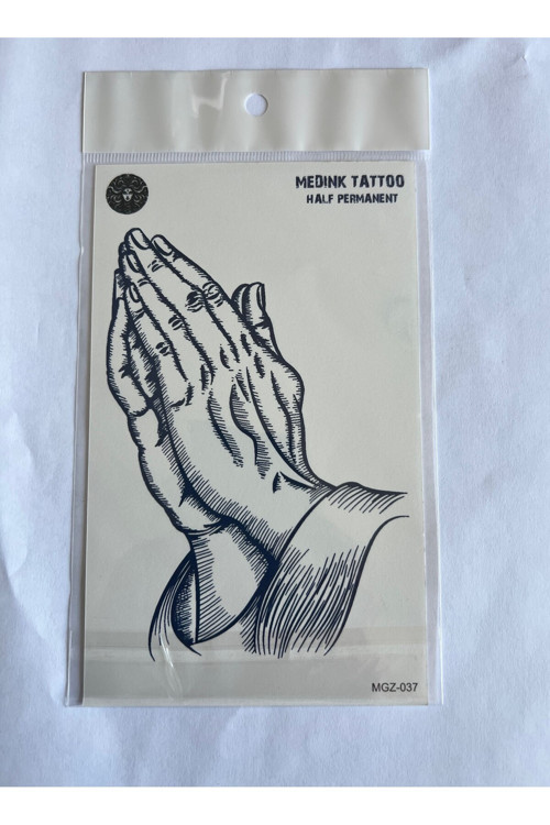 Dua 18X11 Cm Yarı Kalıcı Hayalet Geçici Dövme Yapıştırma Dövme