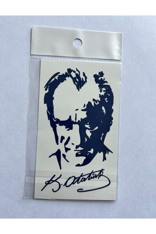 Atatürk Küçük Boy 11X8 Cm Yarı Kalıcı Geçici Dövme Yapıştırma Dövme