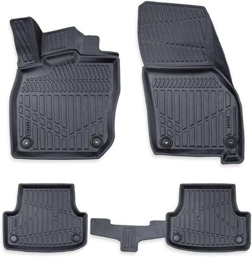 Seat Leon eTSI E-TSI 2021-2025 Otomatik Vitesli Araçlar için Havuzlu Oto Paspas, Yüksek Kenarlı, Esnek, Araca Özel, Kokusuz