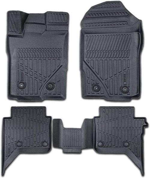 Volkswagen Amarok 2023-2025 için Havuzlu Oto Paspas, Yüksek Kenarlı, Esnek, Araca Özel, Kokusuz