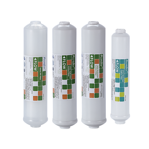 Purefer 3’lü Inline Su Arıtma Filtre Seti (11” - Sediment + Granül Aktif Karbon + Blok Karbon) – Tai