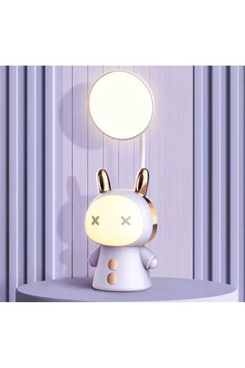 Masa Lambası, Yumuşak Aydınlatma, Yatak Odası İçin Usb Şarj Edilebilir Sevimli Gece Lambası