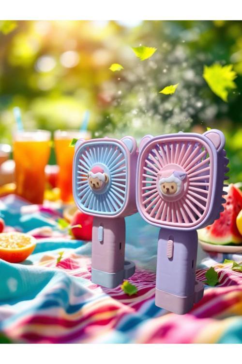 Mini El Ve Masa Fanı(Mavi & Yeşil & Pembe & Mor)