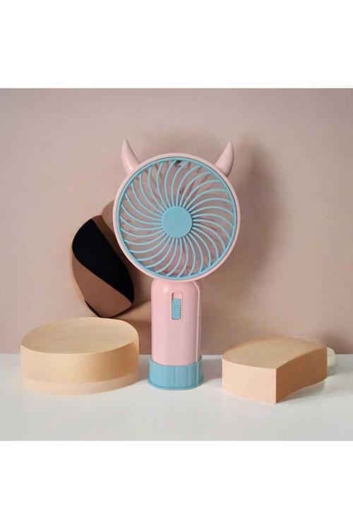 Lıght Işıklı Hız Kademeli Mini Fan(Pembe)