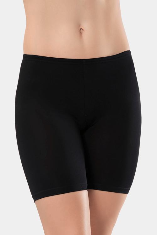 Kadın Likralı Uzun Şort 980/Siyah