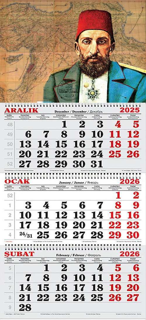 2026 Yılı Gemici Takvimi ---ABDÜLHAMİD HAN