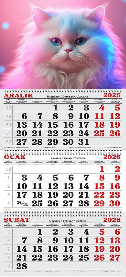 2026 Yılı Gemici Takvimi- Kedi Ai