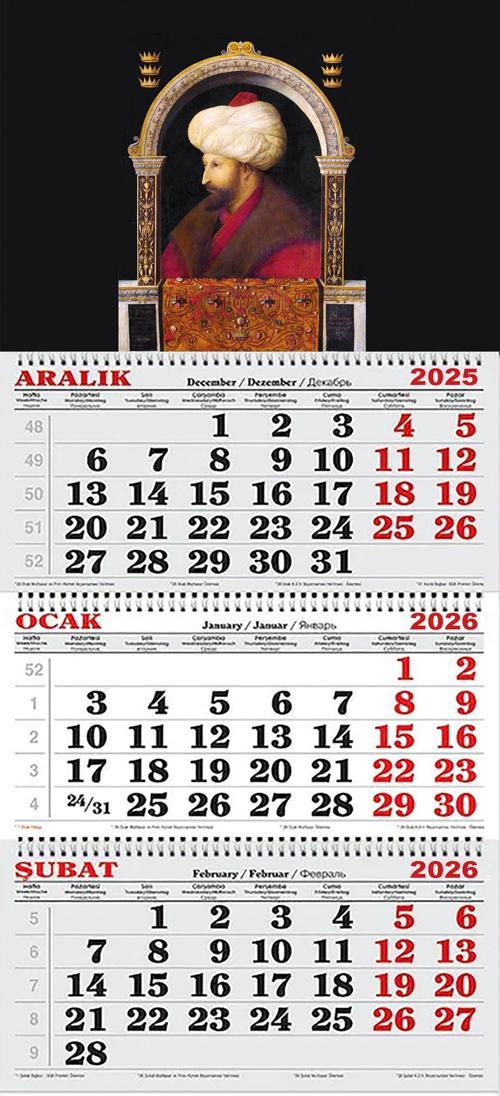 2026 Yılı Gemici Takvimi-Fatih Sultan Mehmed Han