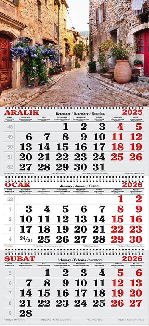 2026 Yılı Gemici Takvimi- Antibes Şehri