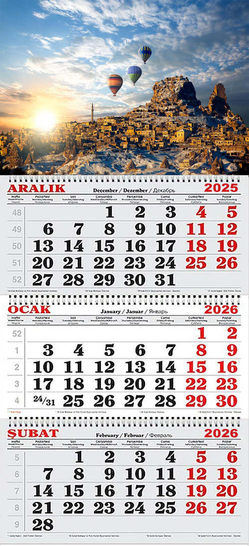 2026 Yılı Gemici Takvimi----UÇHİSAR KALESİ