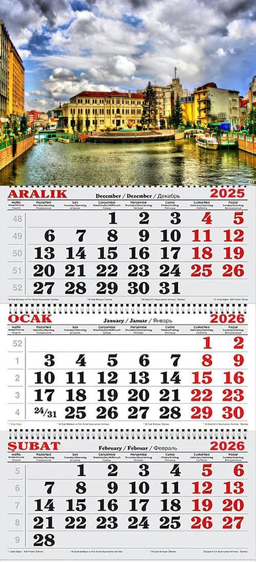 2026 Yılı Gemici Takvimi-Porsuk Çayı Eskişehir