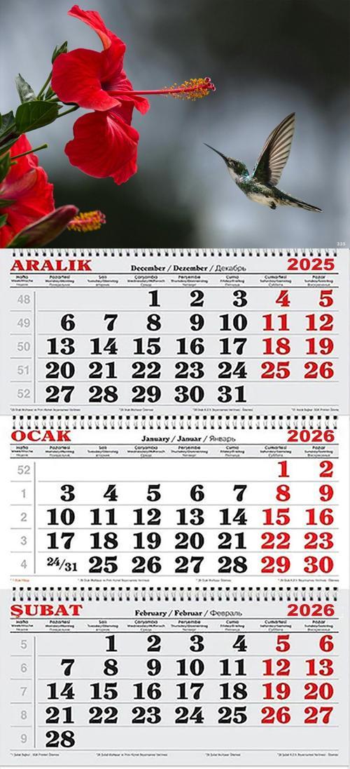 2026 Yılı Gemici Takvimi- Sinek Kuşu