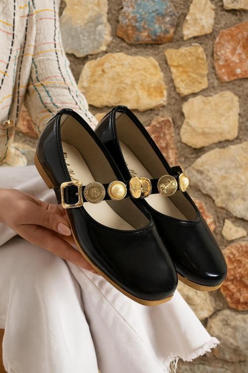 STL-110 Turalı Babet Günlük Kadın Ayakkabı Ev Babeti