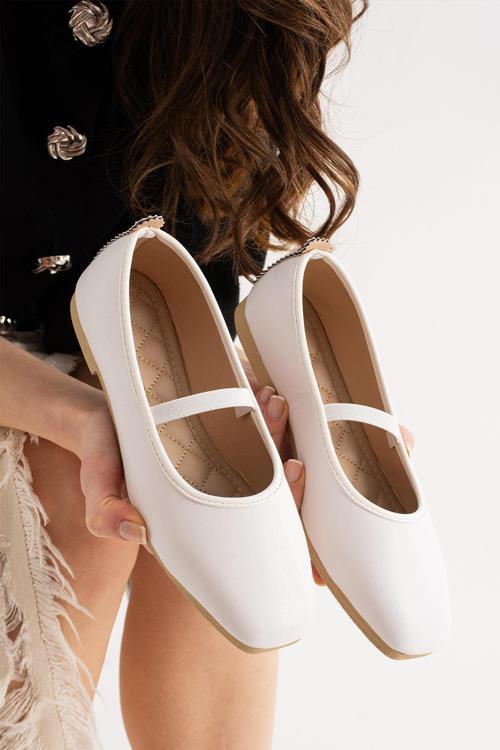 AL-113 Lastikli Babet Günlük Kadın Ayakkabı Ev Babeti