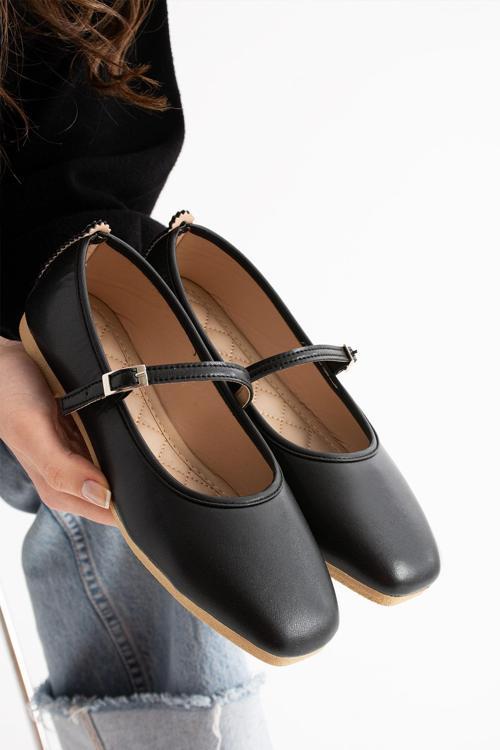 AL-142 Tokalı Babet Günlük Kadın Ayakkabı Ev Babeti