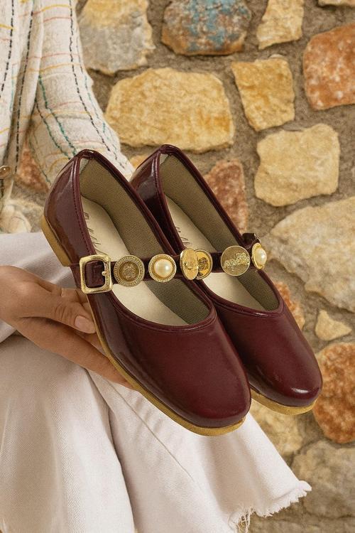 STL-110 Turalı Babet Günlük Kadın Ayakkabı Ev Babeti