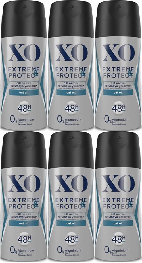 Deodorant 150ML Men-Erkek Extreme & Protect (6 Lı Set)