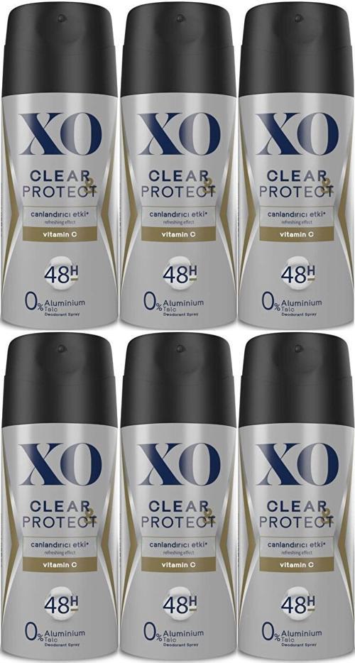 Deodorant 150ML Men-Erkek Clear & Protect (6 Lı Set)