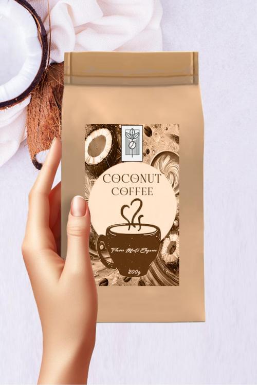 Coconut Bean Coffee 200G, Hindistan Cevizi Aromalı Çekirdek Kahve