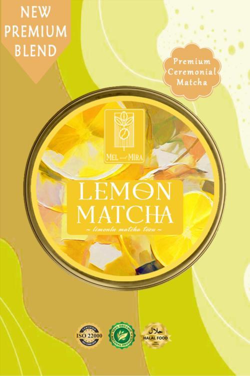 Limon Aromalı Matcha Tozu 25G, Lemon Matcha Powder