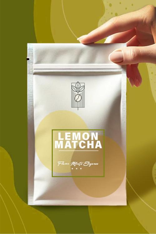 Limon Aromalı Matcha Tozu 50G, Lemon Matcha Powder