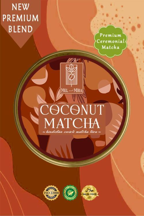 Coconut Matcha Powder 25G, Hindistan Cevizi Aromalı Matcha Tozu Superfood
