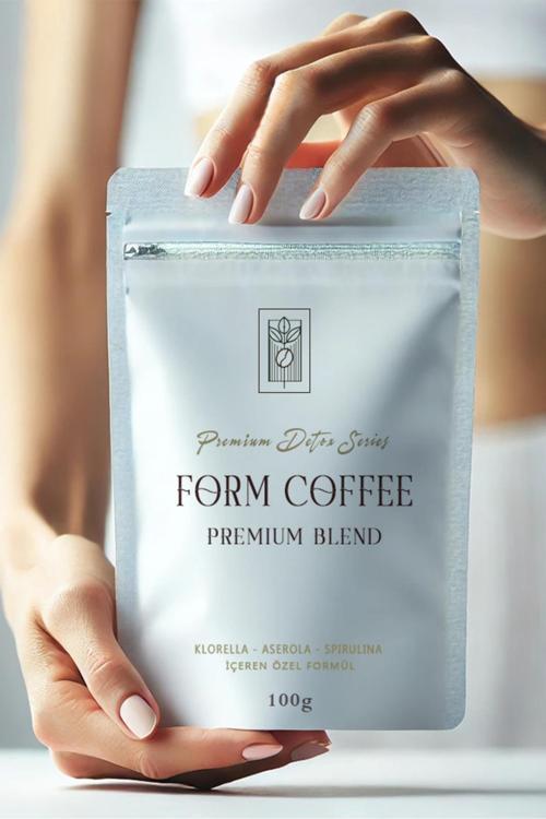 Premium Detox Series Form Kahvesi 100G, Klorella, Acerola, Spirulina İçerikli Özel Formül