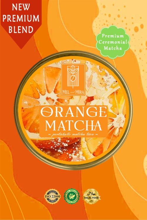 Portakal Aromalı Matcha Tozu 25G, Orange Matcha Powder