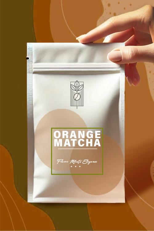Portakal Aromalı Matcha Tozu 50G, Orange Matcha Powder