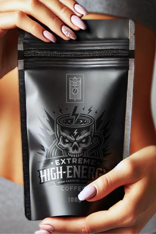 Extreme High Energy Coffee 100G, 3 Kat Kafeinli Özel Formül | Arabica – Robusta – Kakao – Guarana