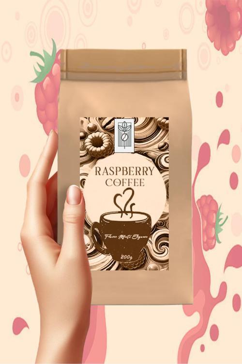 Raspberry Bean Coffee 200G, Ahududu Aromalı Çekirdek Kahve