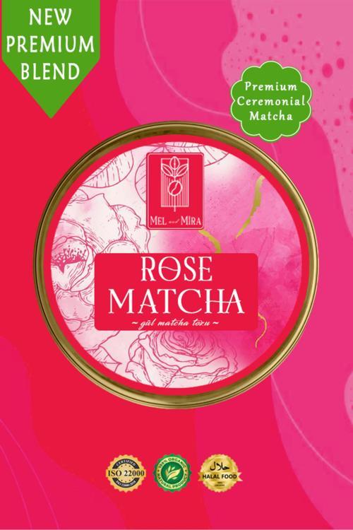 Gül Aromalı Matcha Tozu 25G, Rose Matcha Powder