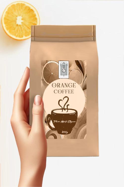 Orange Bean Coffee 200G, Portakal Aromalı Çekirdek Kahve
