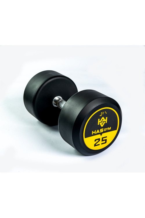 Profesyonel Kauçuk Kaplı Dumbbell 25 Kg