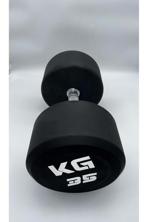 Krom Kaplı Kauçuk Dumbbell 35 Kg