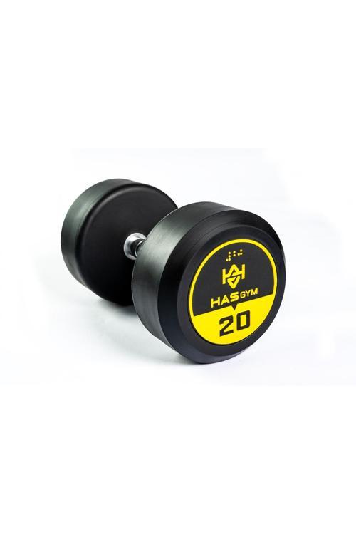 Profesyonel Kauçuk Kaplı Dumbbell 20 Kg