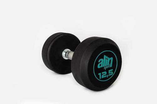 ALİN SPORT KAUÇUK KAPLI KROM DUMBBELL 12.5 KG