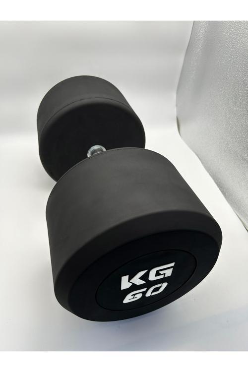 Krom Kaplı Kauçuk Dumbbell 60 Kg