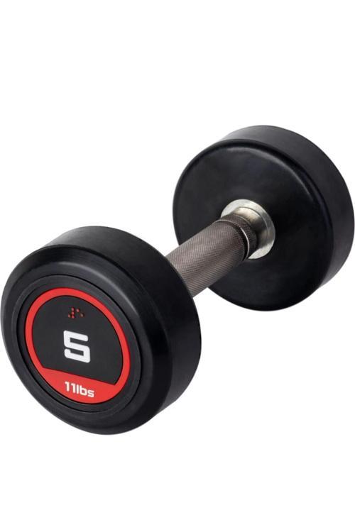 Kauçuk Kaplı Olimpik Dumbbell 5 Kg. Kırmızı