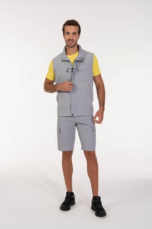 Stobia Erkek Yelek Açık Gri