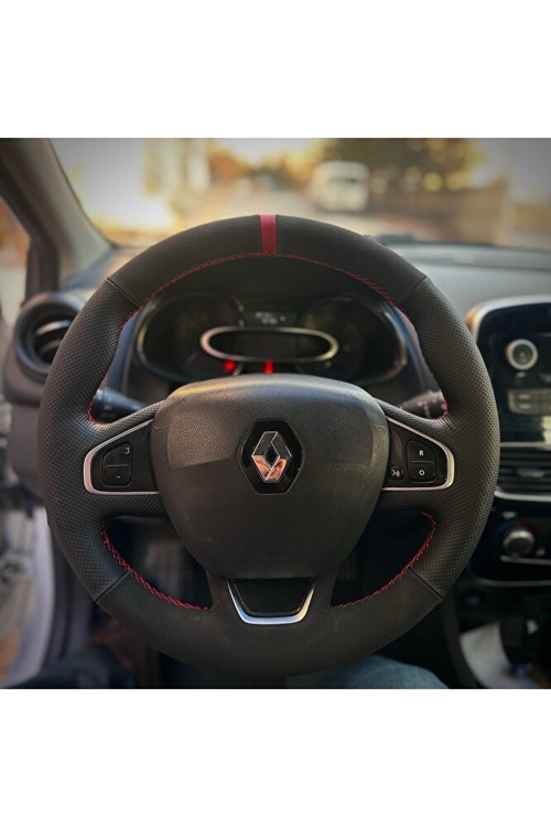 Clio 4 Faz 2 Araca Özel Direksiyon Kılıfı (ARACINIZIN DİREKSİYONUYLA TEYİT EDİNİZ)