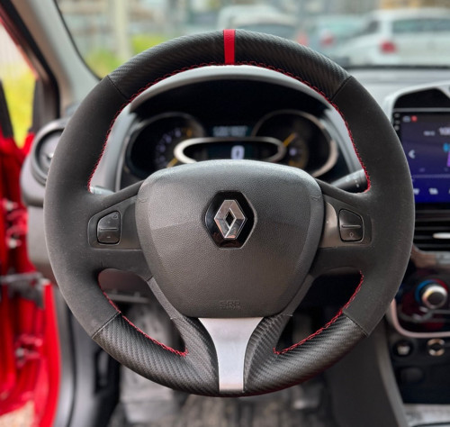 Clio 4 Faz 1 2014-2017 Araca Özel Direksiyon Kılıfı (ARACINIZIN DİREKSİYONUYLA TEYİT EDİNİZ)